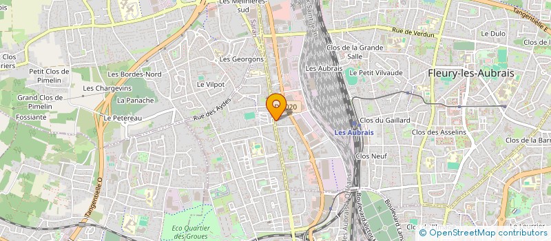 localisation de l'entreprise LE PALACE à FLEURY LES AUBRAIS
