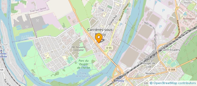localisation de l'entreprise LE PALACE D ASIE  CARRIERES-SOUS-POISSY