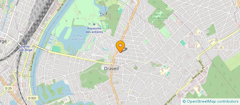 localisation de l'entreprise LE PALACE DES OCCASIONS à DRAVEIL