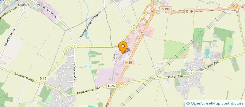 localisation de l'entreprise LE PALACIO RECEPTION  AVRAINVILLE