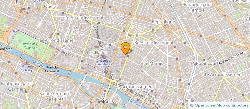 localisation de l'entreprise LE PALADIUM à PARIS