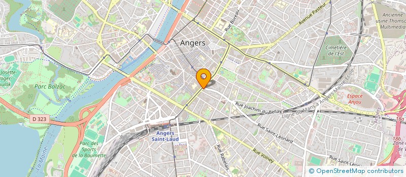 localisation de l'entreprise LE PALADIUM à ANGERS
