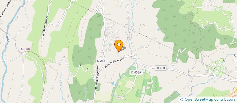 localisation de l'entreprise LE PALAGEAY  MIRABEL