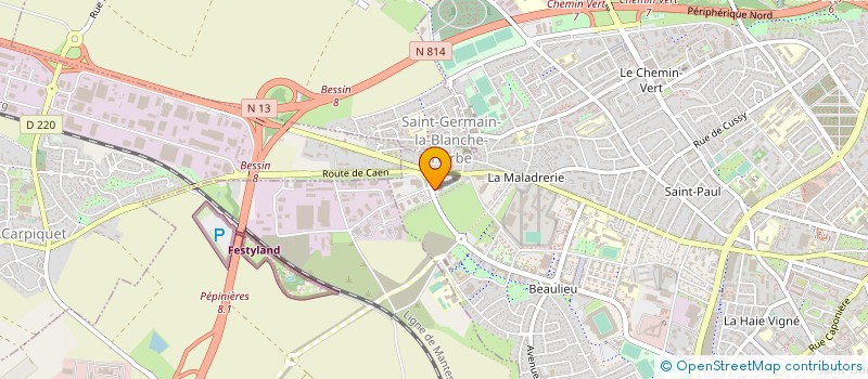 localisation de l'entreprise LE PALAIS à CAEN
