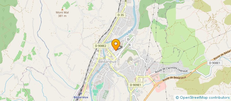 localisation de l'entreprise LE PALAIS  BEDARIEUX