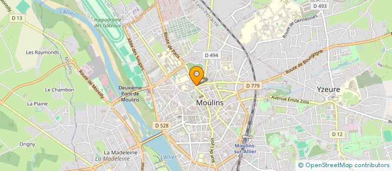 localisation de l'entreprise LE PALAIS à MOULINS