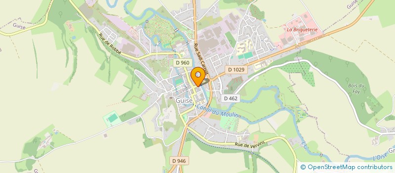 localisation de l'entreprise LE PALAIS  GUISE