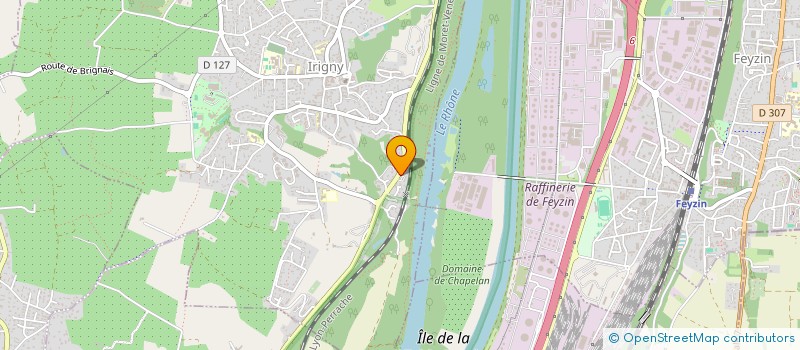 localisation de l'entreprise LE PALAIS D'ETE  IRIGNY