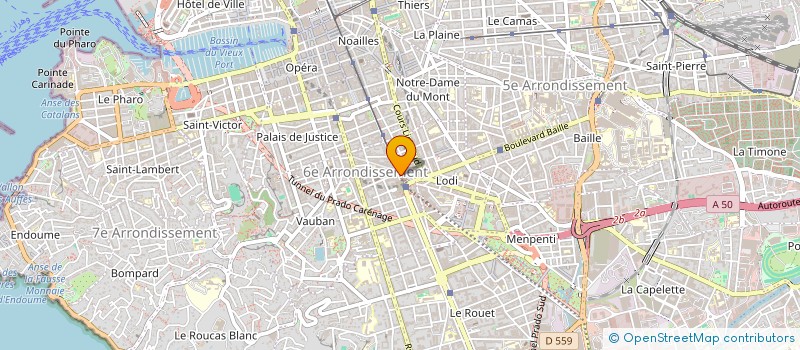 localisation de l'entreprise LE PALAIS D'OR à MARSEILLE