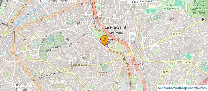 localisation de l'entreprise LE PALAIS D ORIENT à PARIS