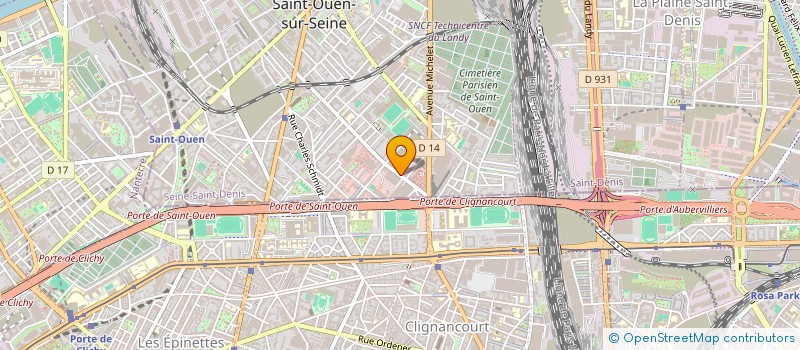 localisation de l'entreprise LE PALAIS DE BIRON à SAINT-OUEN-SUR-SEINE