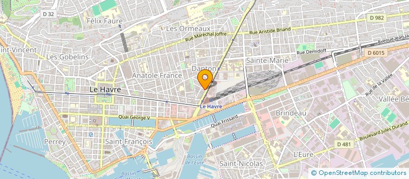 localisation de l'entreprise LE PALAIS DE L'INDE à LE HAVRE