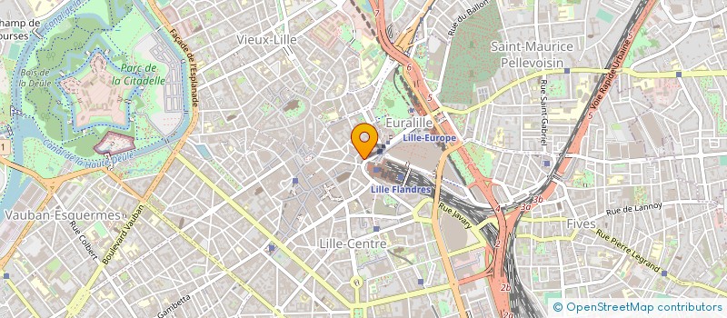 localisation de l'entreprise LE PALAIS DE LA BIERE  LILLE
