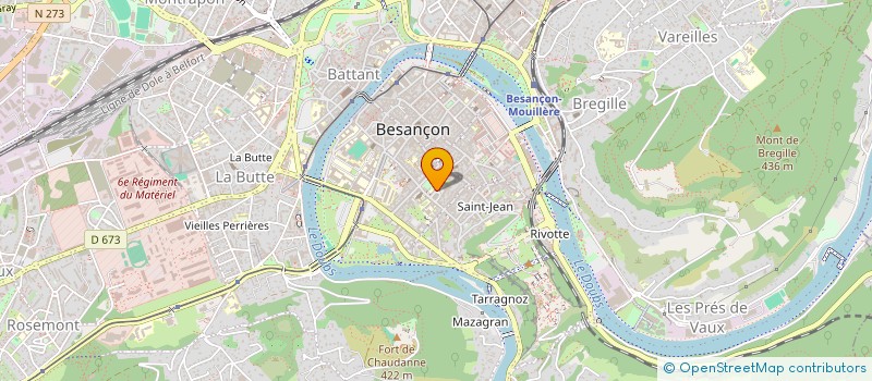 localisation de l'entreprise LE PALAIS DE LA BIERE à BESANCON