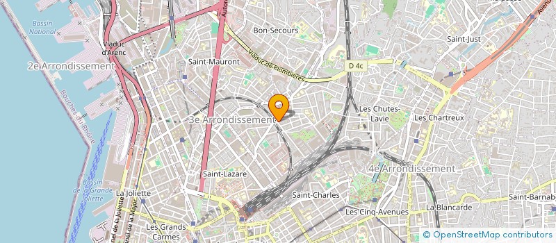 localisation de l'entreprise LE PALAIS DE LA CHANTILLY  MARSEILLE