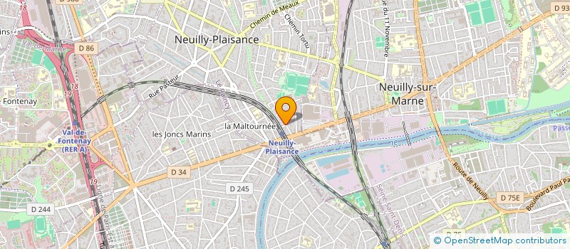 localisation de l'entreprise LE PALAIS DE LA DECORATION M ALLOUCHE  NEUILLY-PLAISANCE