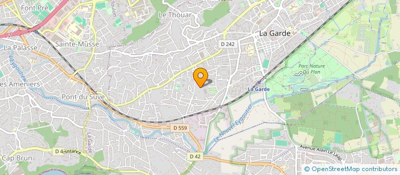 localisation de l'entreprise LE PALAIS DE LA GLACE  LA GARDE