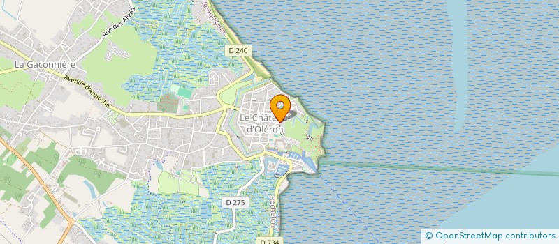 localisation de l'entreprise LE PALAIS DE LA GOURMANDISE  LE CHATEAU-D'OLERON