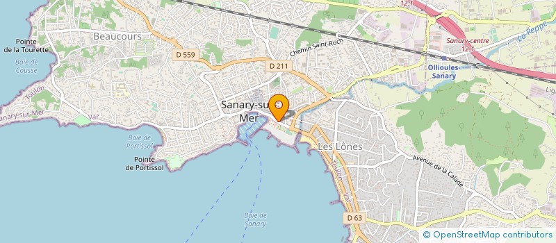 localisation de l'entreprise LE PALAIS DES GLACES à SANARY-SUR-MER