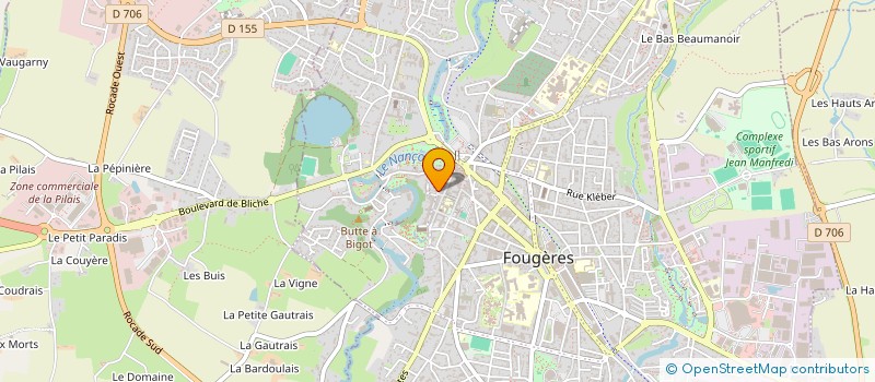 localisation de l'entreprise LE PALAIS DES GOURMANDISES à FOUGERES
