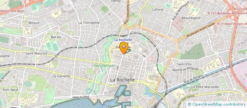 localisation de l'entreprise LE PALAIS DES GOURMANDISES à LA ROCHELLE
