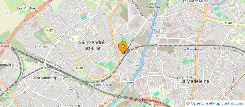 localisation de l'entreprise LE PALAIS DES MERVEILLES  SAINT-ANDRE-LEZ-LILLE