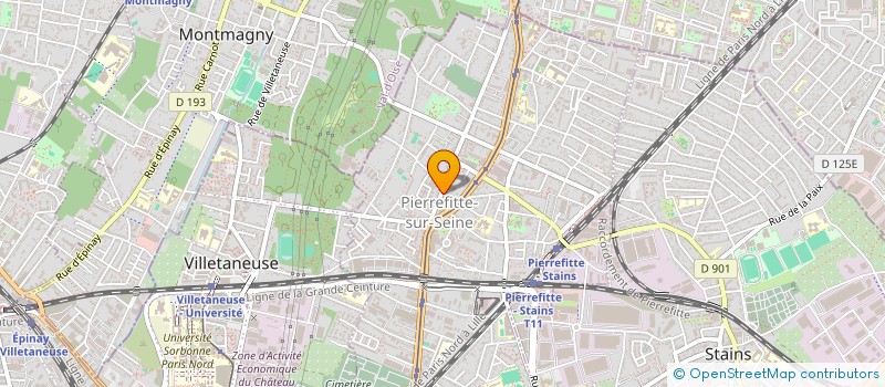 localisation de l'entreprise LE PALAIS DES PAINS à PIERREFITTE-SUR-SEINE