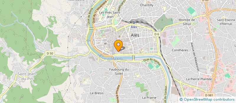 localisation de l'entreprise LE PALAIS DES SAVEURS à ALES