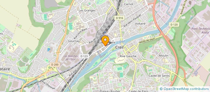 localisation de l'entreprise LE PALAIS DES SAVEURS  CREIL