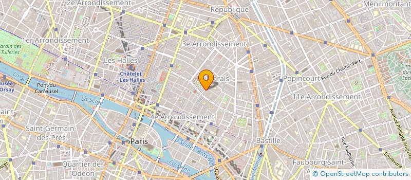 localisation de l'entreprise LE PALAIS DES THES à PARIS