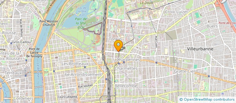 localisation de l'entreprise LE PALAIS GOURMAND à VILLEURBANNE