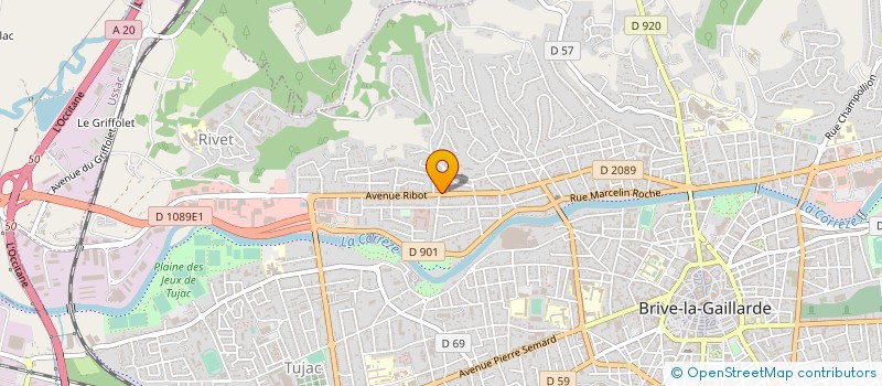 localisation de l'entreprise LE PALAIS GOURMAND à BRIVE-LA-GAILLARDE