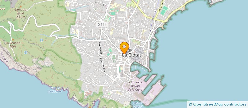 localisation de l'entreprise LE PALAIS GOURMAND à LA CIOTAT