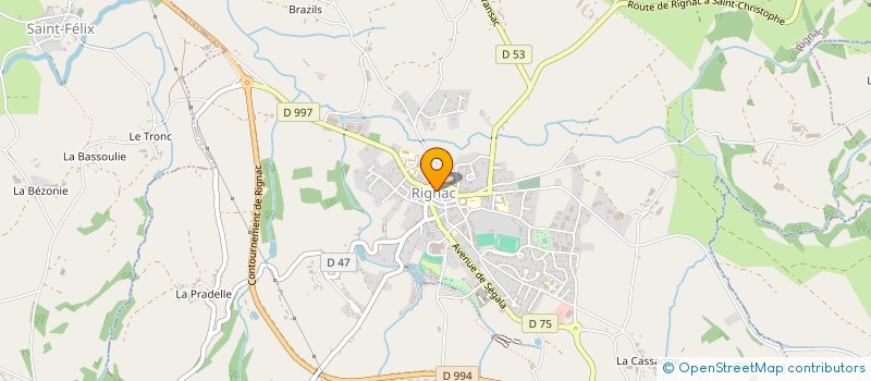 localisation de l'entreprise LE PALAIS GOURMAND  RIGNAC