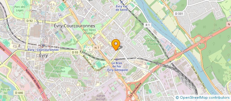 localisation de l'entreprise LE PALAIS GOURMAND à EVRY-COURCOURONNES