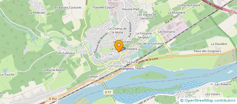 localisation de l'entreprise LE PALAIS GOURMAND  LANGEAIS