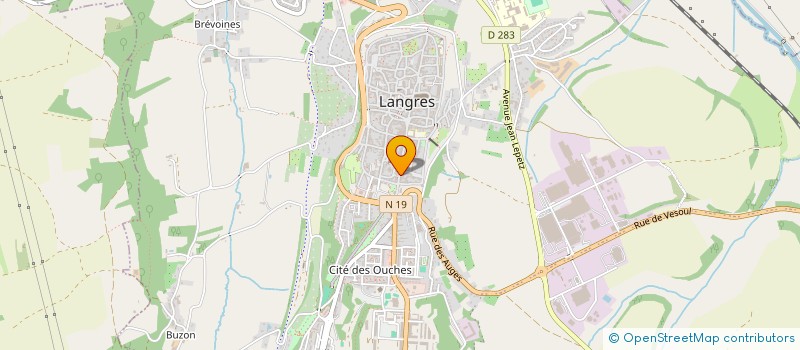 localisation de l'entreprise LE PALAIS GOURMAND à LANGRES