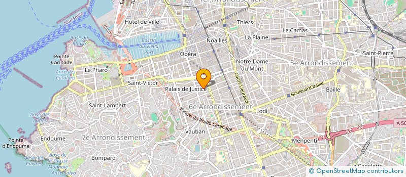 localisation de l'entreprise LE PALAIS GOURMAND SARL  MARSEILLE