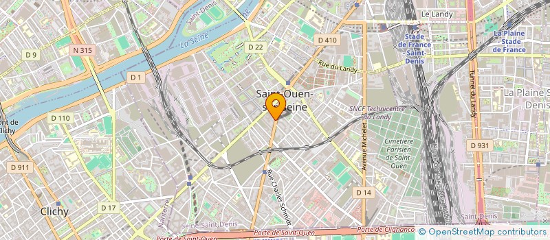 localisation de l'entreprise LE PALAIS INDIEN à SAINT-OUEN-SUR-SEINE