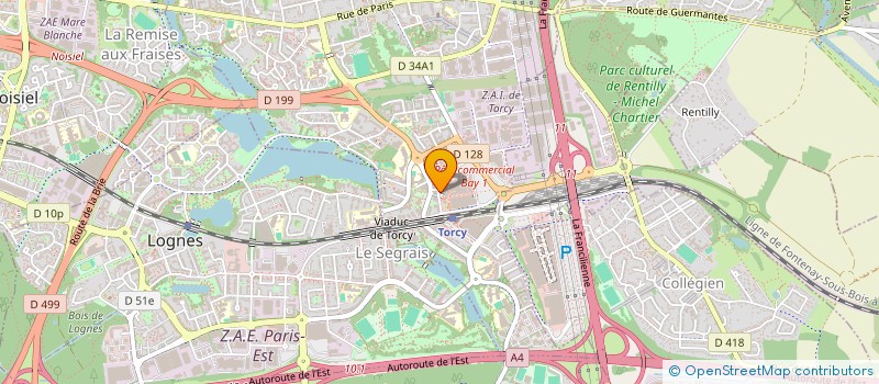 localisation de l'entreprise LE PALAIS PARADIS à TORCY