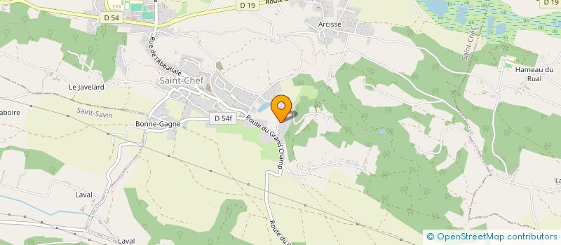 localisation de l'entreprise LE PALAIS ROYAL  SAINT-CHEF