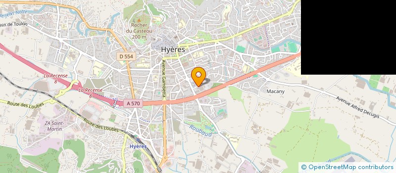 localisation de l'entreprise LE PALATIN à HYERES