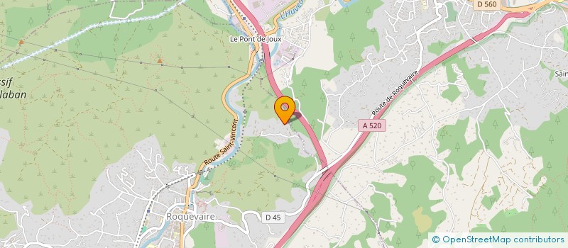 localisation de l'entreprise LE PALATIN  ROQUEVAIRE