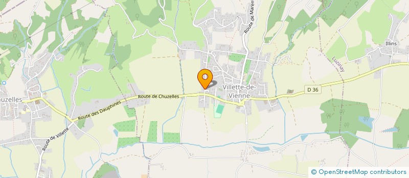 localisation de l'entreprise LE PALATIN  VILLETTE-DE-VIENNE