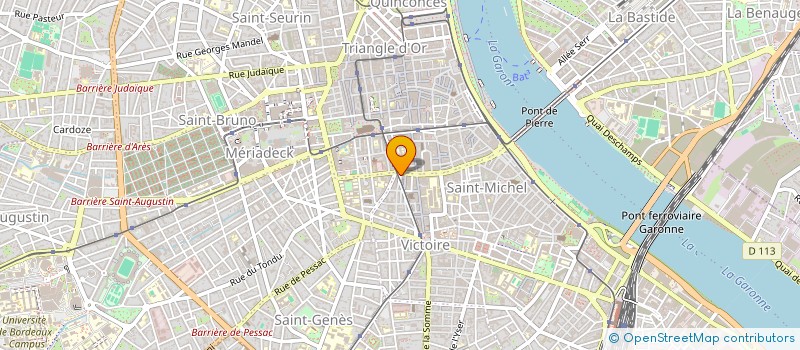 localisation de l'entreprise LE PALATIUM à BORDEAUX