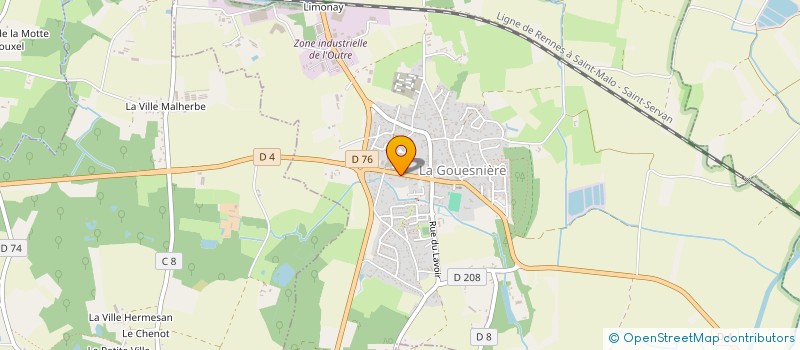 localisation de l'entreprise LE PALAZZO  LA GOUESNIERE