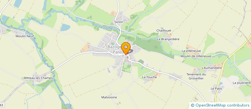 localisation de l'entreprise LE PALET BAZOGEAIS  BAZOGES-EN-PAREDS