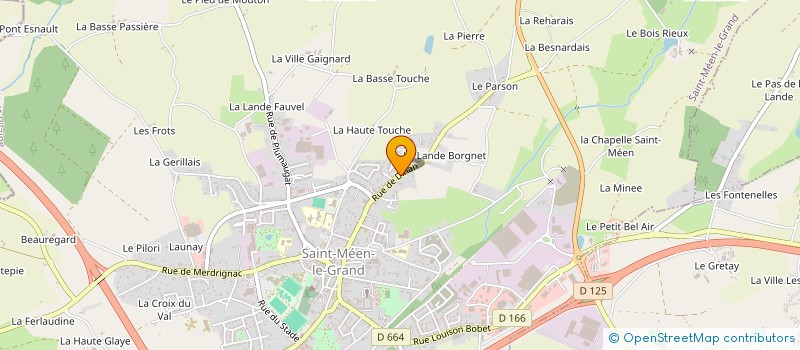 localisation de l'entreprise LE PALET DE BROCELIANDE  SAINT-MEEN-LE-GRAND