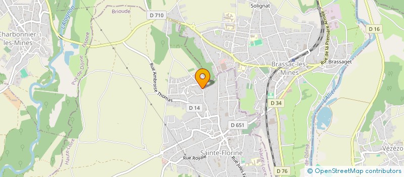 localisation de l'entreprise LE PALET MINIER FLORINOIS  SAINTE-FLORINE