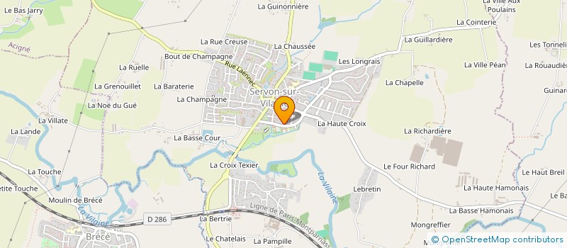 localisation de l'entreprise LE PALET SERVONNAIS  SERVON-SUR-VILAINE